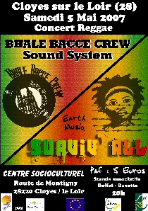 Flyer Surviv'All - Concert le 05/05/2007 à Cloyes sur le Loir