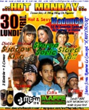 Flyer HOT MONDAY - Sound system le 30/04/2007 à PARIS