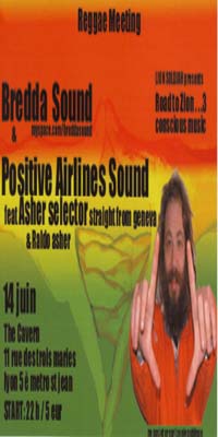 Flyer Asher selector & Bredda sound - Sound system le 14/06/2007 à Lyon