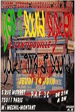Flyer YES I SOUND - Sound system le 06-14-2007 à Paris
