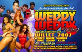 Flyer WEDDY WEDDY NOUVEAU LIEU - Sound system le jeudi 2 août 2007 à Noisy le sec