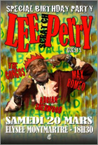 Lee Perry fêtera son anniversaire à Paris